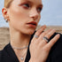 Silver Paper Clip Chain Necklace